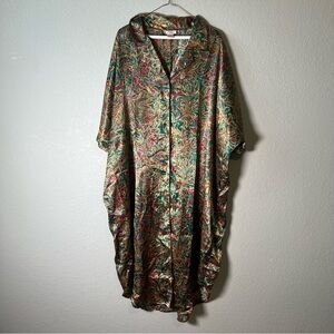 Solange Women’s Paisley Button Down Dress Size 26/28